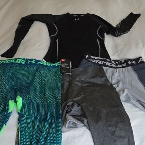 Under Armour Compression  Layers BUNDLE For Spring Sports.  Youth XL